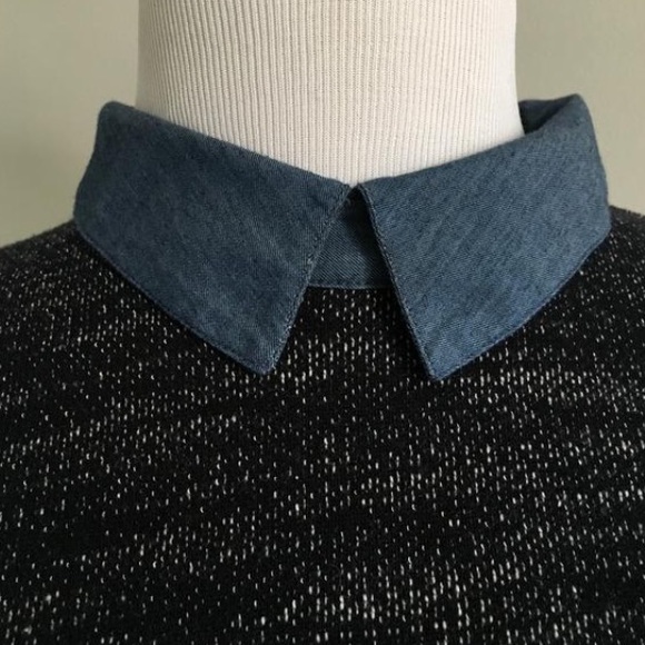 Denim Layered Sweater - Picture 5 of 6